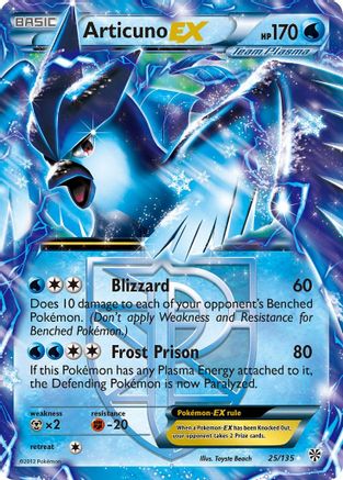 Articuno EX (Team Plasma) (025/135) [Plasma Storm] Holofoil - Ultra Rare