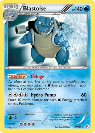 Blastoise (031/149) [Boundaries Crossed] Reverse Holofoil - Holo Rare