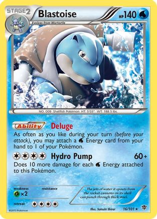 Blastoise (016/101) [Plasma Blast] Reverse Holofoil - Holo Rare