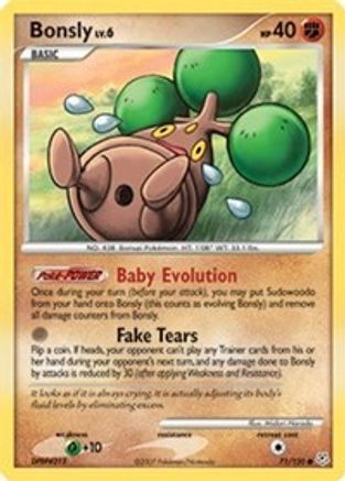 Bonsly (071/130) [Diamond and Pearl] Reverse Holofoil - Common