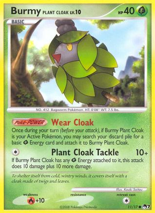 Burmy Plant Cloak (011/017) [POP Series 7] - Common