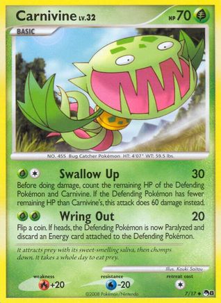Carnivine (7/017) [POP Series 8] Reverse Holofoil - Uncommon