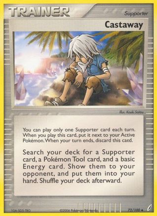 Castaway (72/100) [Crystal Guardians] Reverse Holofoil - Uncommon