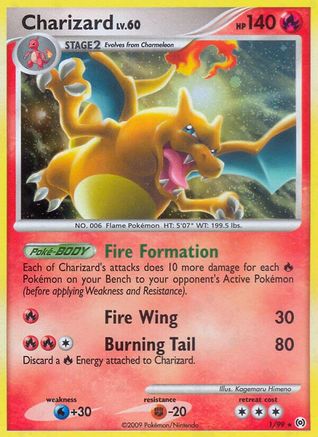 Charizard (001/99) [Arceus] Reverse Holofoil - Holo Rare