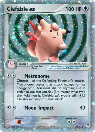 Clefable ex (106/112) [FireRed & LeafGreen] - Ultra Rare