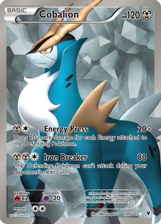 Cobalion (100 Full Art) (100/101) [Noble Victories] Holofoil - Ultra Rare