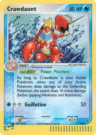Crawdaunt (003/97) [Dragon] Holofoil - Holo Rare