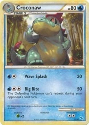 Croconaw (#17) (17/30) [HGSS Trainer Kit Gyarados & Raichu] - Common