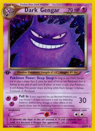 Dark Gengar (6/105) [Neo Destiny] 1st Edition Holofoil - Holo Rare