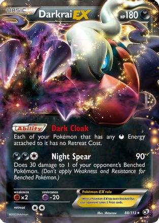 Darkrai EX (088/113) [Legendary Treasures] Holofoil - Ultra Rare