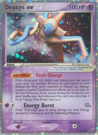 Deoxys ex (Normal Forme) (97/107) [Deoxys] Holofoil - Ultra Rare