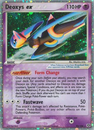 Deoxys ex (Speed Forme) (93/106) [Emerald] - Ultra Rare