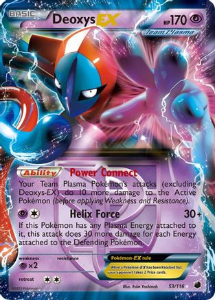 Deoxys EX (Team Plasma) (53/116) [Plasma Freeze] Holofoil - Ultra Rare