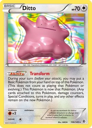 Ditto (108/149) [Boundaries Crossed] Holofoil - Holo Rare