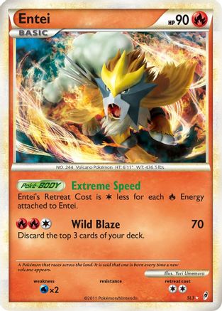 Entei (Shiny) (SL3/95) [Call of Legends] Holofoil - Shiny Holo Rare