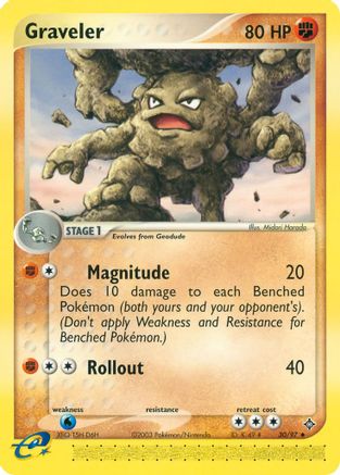 Graveler (30/97) [Dragon] - Uncommon