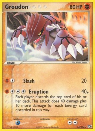 Groudon (14/106) [Emerald] Reverse Holofoil - Rare