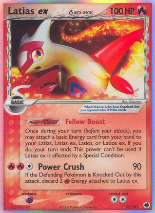 Latias ex (Delta Species) (95/101) [Dragon Frontiers] Holofoil - Ultra Rare