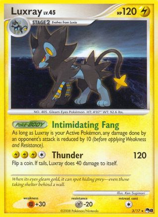 Luxray (3/017) [POP Series 8] Holofoil - Rare