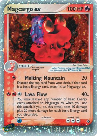 Magcargo ex (95/97) [Dragon] Holofoil - Ultra Rare