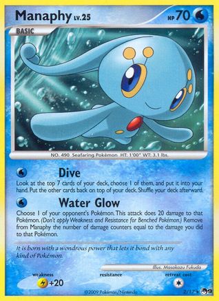 Manaphy (2/017) [POP Series 9] Holofoil - Rare