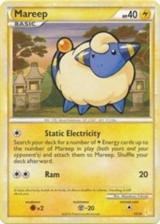 Mareep (#13) (13/30) [HGSS Trainer Kit Gyarados & Raichu] - Common
