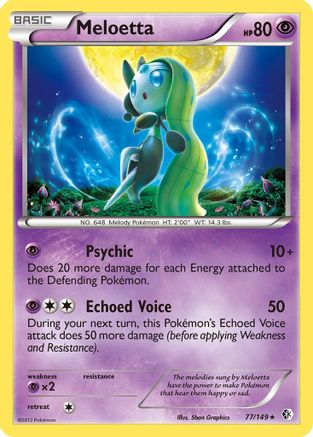 Meloetta (77/149) [Boundaries Crossed] Holofoil - Holo Rare