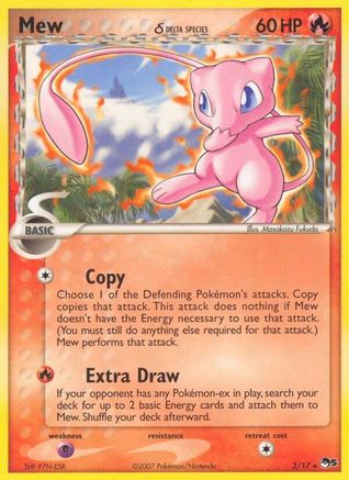 Mew (Delta Species) (3/017) [POP Series 5] Holofoil - Rare