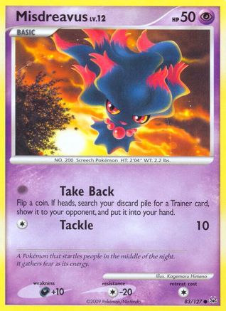 Misdreavus (083/127) [Platinum] Reverse Holofoil - Common