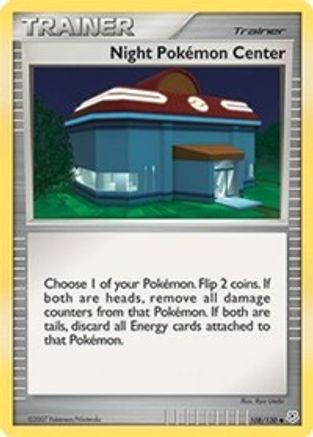 Night Pokemon Center (108/130) [Diamond and Pearl] Reverse Holofoil - Uncommon