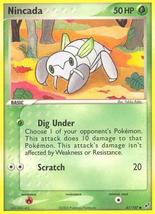 Nincada (067/107) [Deoxys] Reverse Holofoil - Common