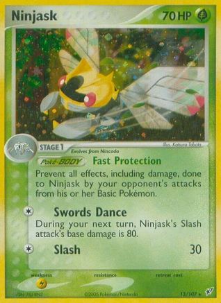 Ninjask (13/107) [Deoxys] - Holo Rare