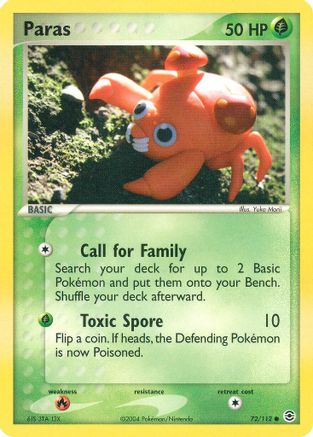Paras (072/112) [FireRed & LeafGreen] - Common