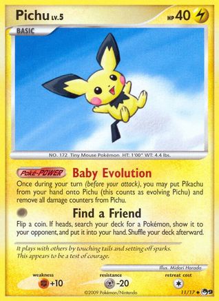 Pichu (11/017) [POP Series 9] - Uncommon