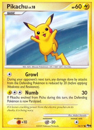 Pikachu (015/017) [POP Series 9] - Common
