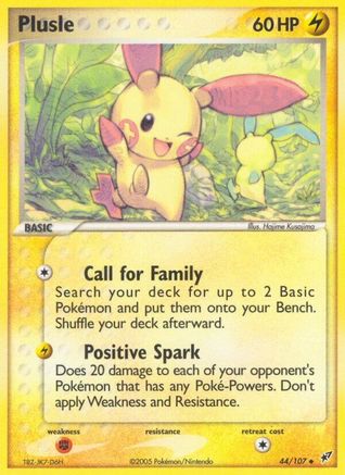 Plusle (44/107) [Deoxys] Reverse Holofoil - Uncommon