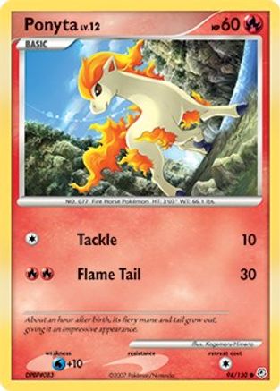 Ponyta (094/130) [Diamond and Pearl] Reverse Holofoil - Common