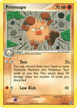 Primeape (28/112) [FireRed & LeafGreen] Reverse Holofoil - Rare