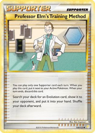 Professor Elm's Training Method (100/123) [HeartGold SoulSilver] Reverse Holofoil - Uncommon
