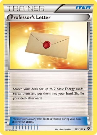 Professor's Letter (123/146) [XY Base Set] - Uncommon