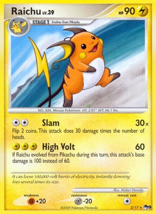Raichu (003/017) [POP Series 9] - Rare