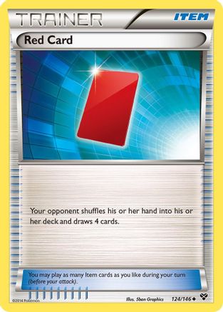 Red Card (124/146) [XY Base Set] - Uncommon