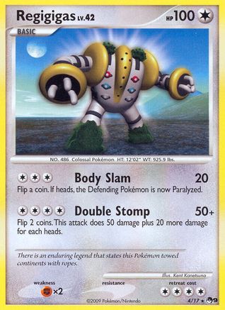Regigigas (4/017) [POP Series 9] Holofoil - Rare