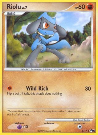 Riolu (8/017) [POP Series 6] Holofoil - Uncommon