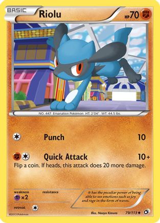 Riolu (79/113) [Legendary Treasures] Reverse Holofoil - Uncommon