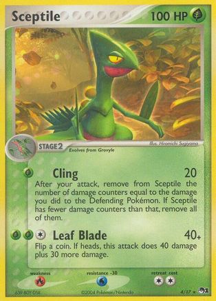 Sceptile (4/017) [POP Series 1] Holofoil - Rare