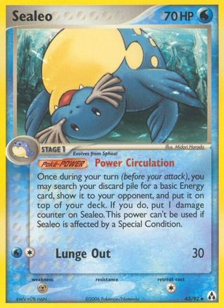 Sealeo (43/92) [Legend Maker] - Uncommon