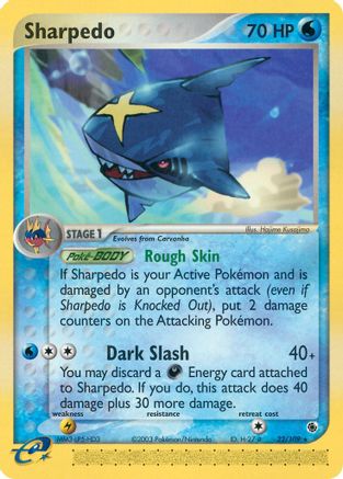 Sharpedo (22/109) [Ruby and Sapphire] Reverse Holofoil - Rare