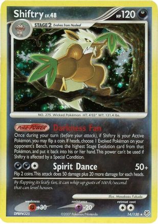 Shiftry (14/130) [Diamond and Pearl] Holofoil - Holo Rare