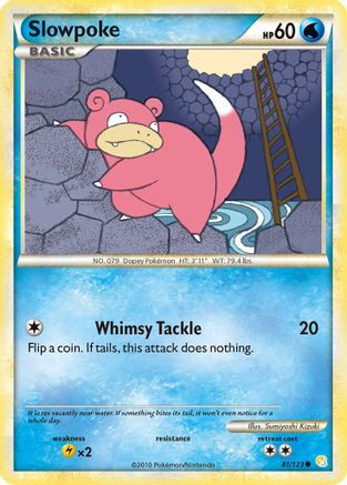Slowpoke (081/123) [HeartGold SoulSilver] - Common
